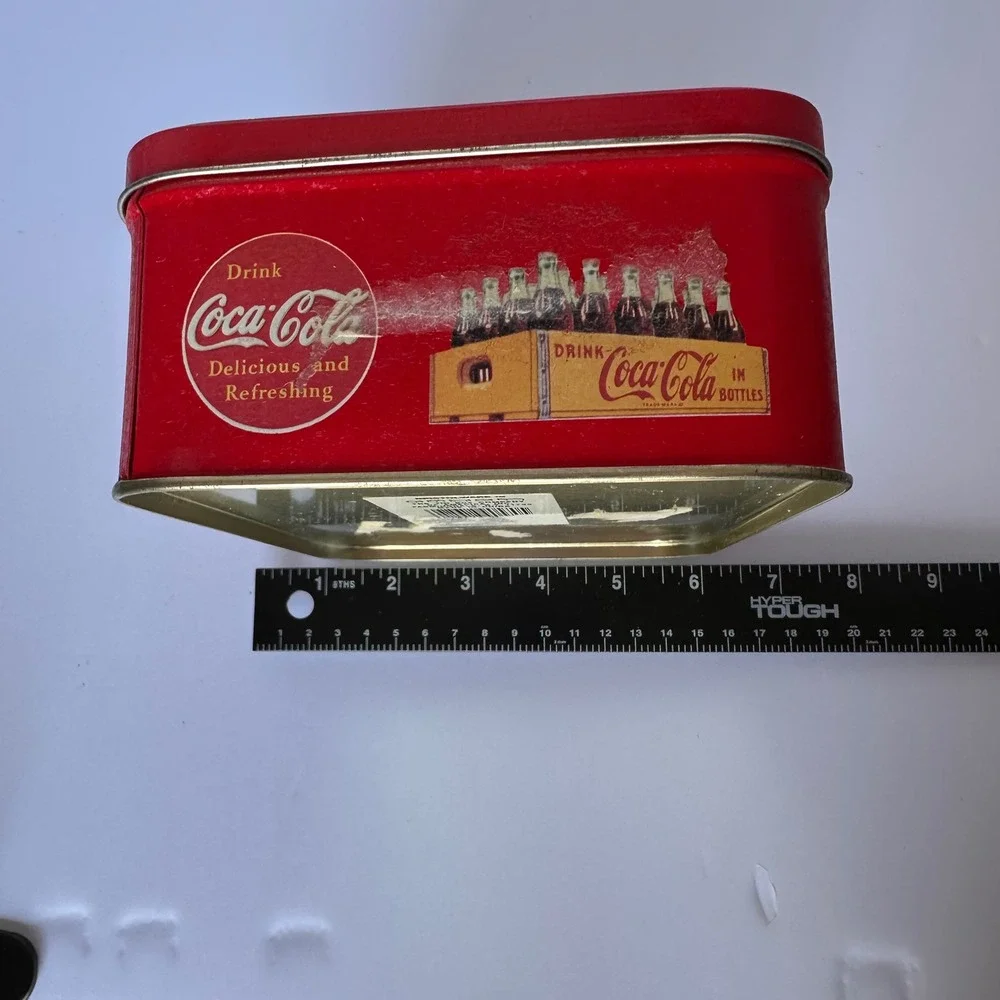 Vintage Coca-Cola Advertising Tin Box, Sewing‎ Mother & Daughter Decor